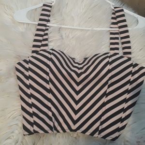 Pink and black half tank